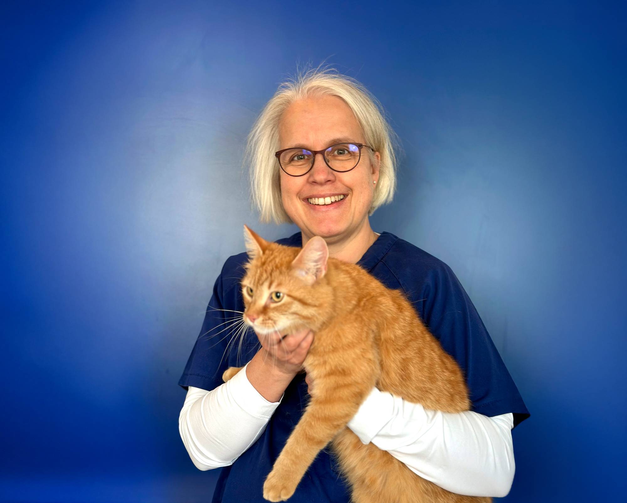 Susanne Haug mit Kater